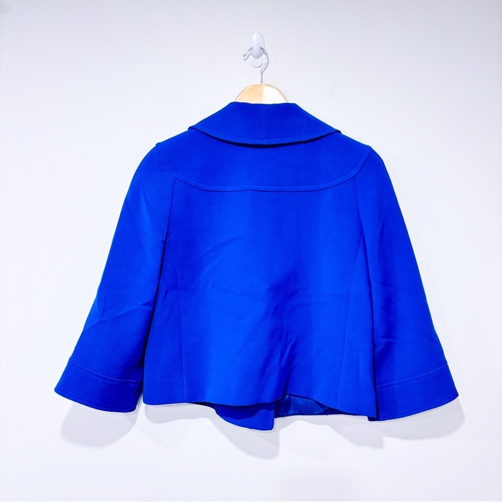 TAHARI ASL Indigo Cropped Blazer Double Breasted Jacket‎ Size 6 - Picture 5 of 10